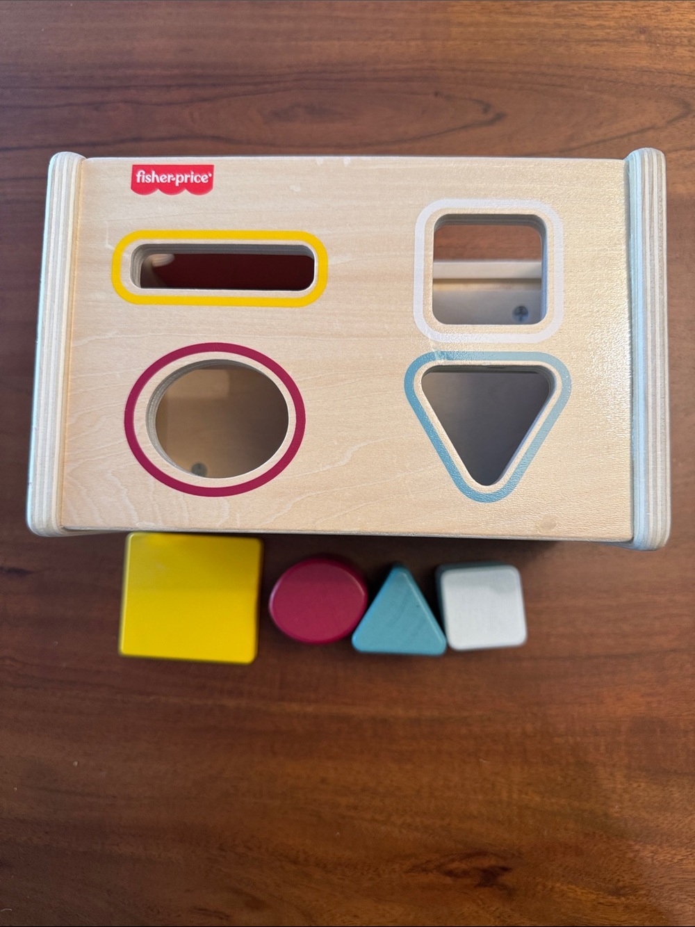 Fisher-Price Wood Montessori Object Permanence Box Learning Activity